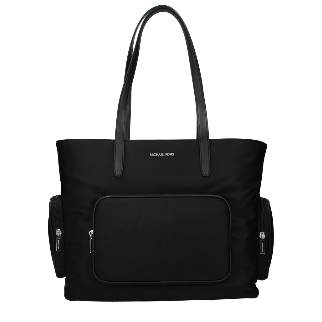Black Fabric Shoulder Bag