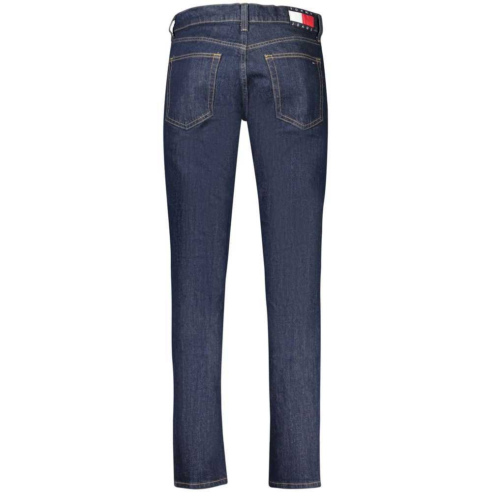 Blue Cotton Men's Slim Tapered Jeans