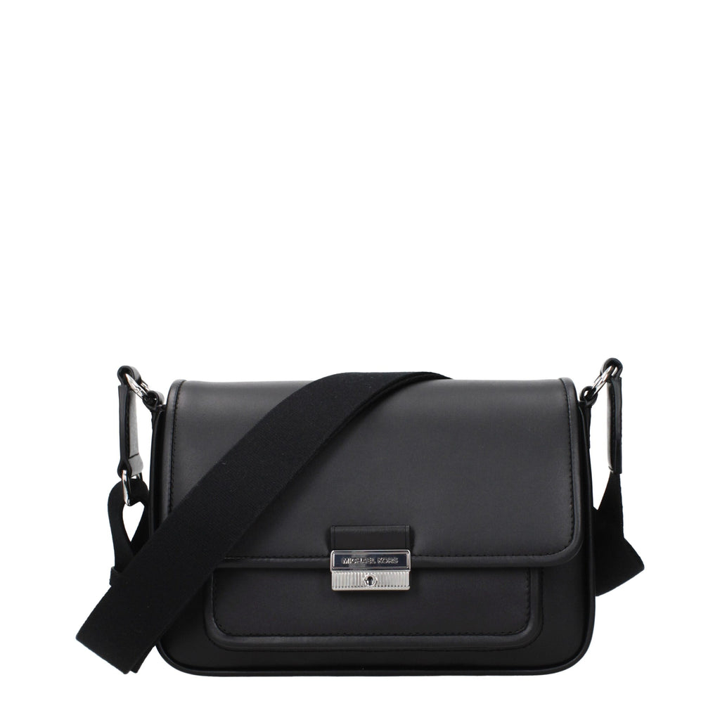 Black Leather Crossbody Bag
