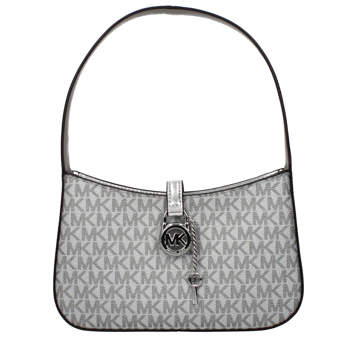 Gray Fabric Handbag