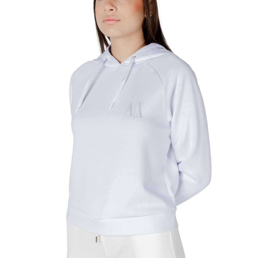 White Viscose Hoodie