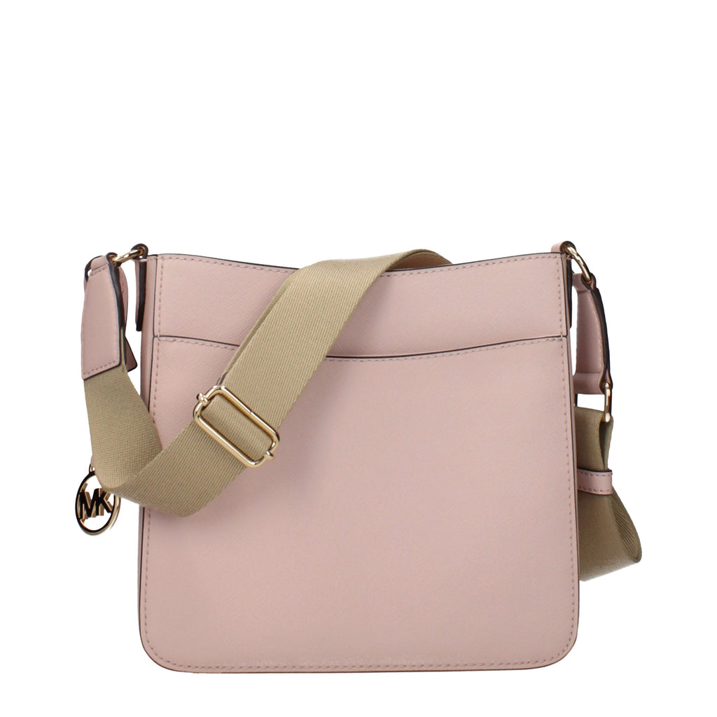 Pink Leather Shoulder Bag