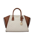 Beige Fabric Handbag