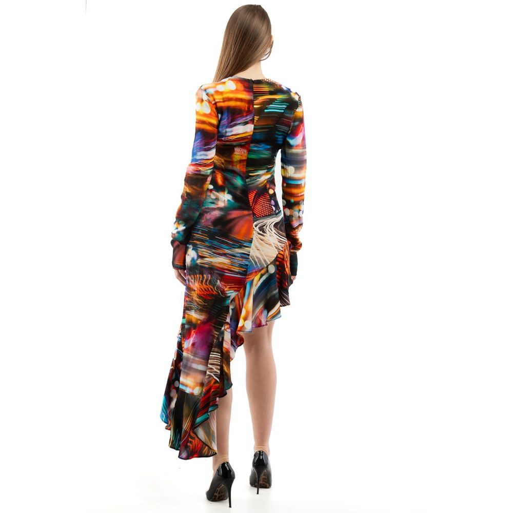 Multicolor Viscose Casual Dress