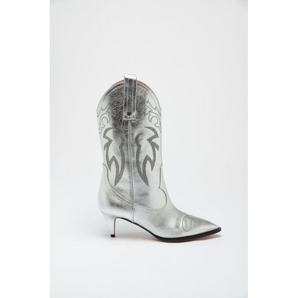 Multicolor Viscose High Heel Boots