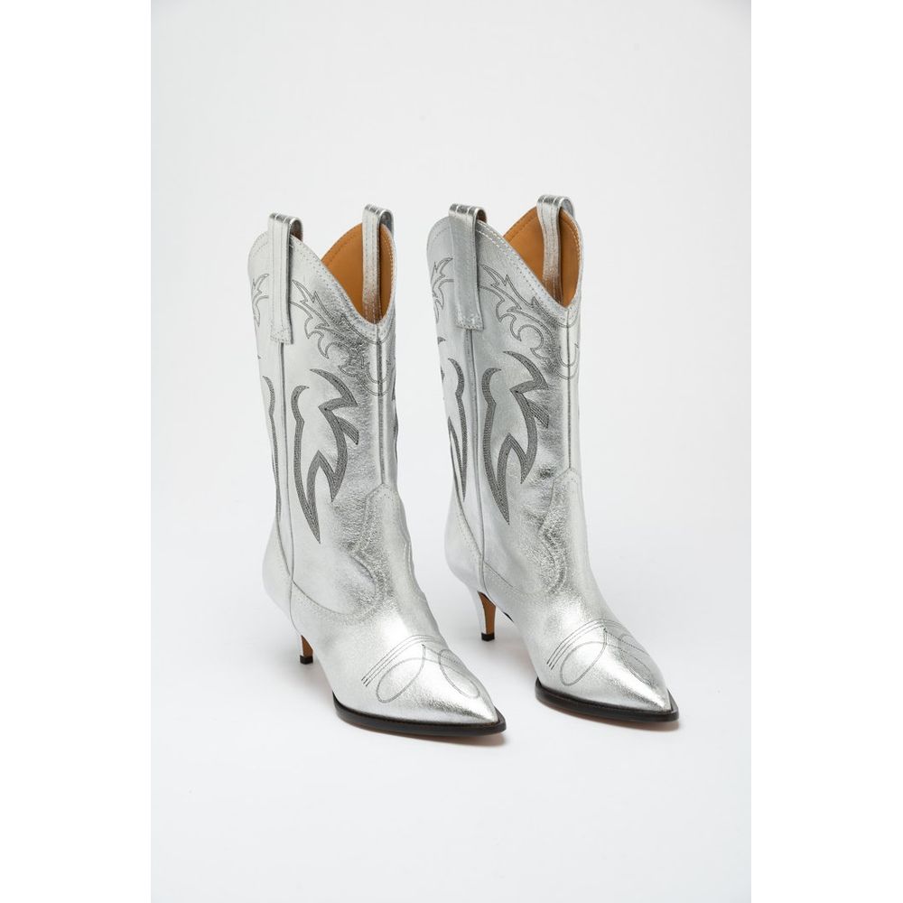 Multicolor Viscose High Heel Boots