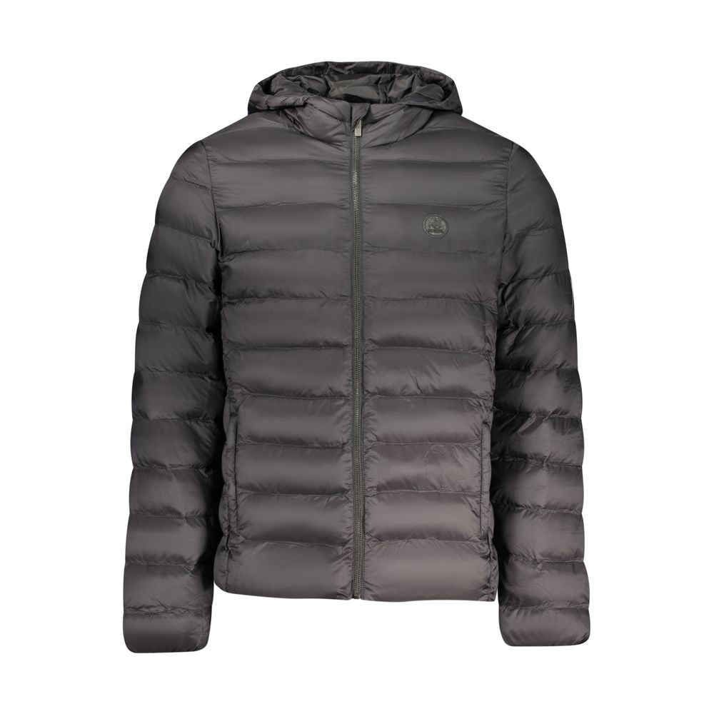 Black Polyester Men's Jacket