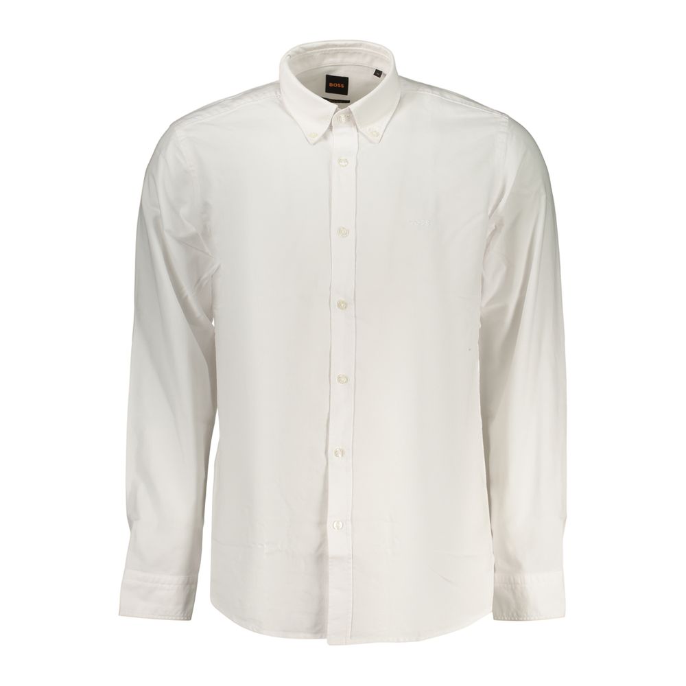 White Cotton Men's Shirt