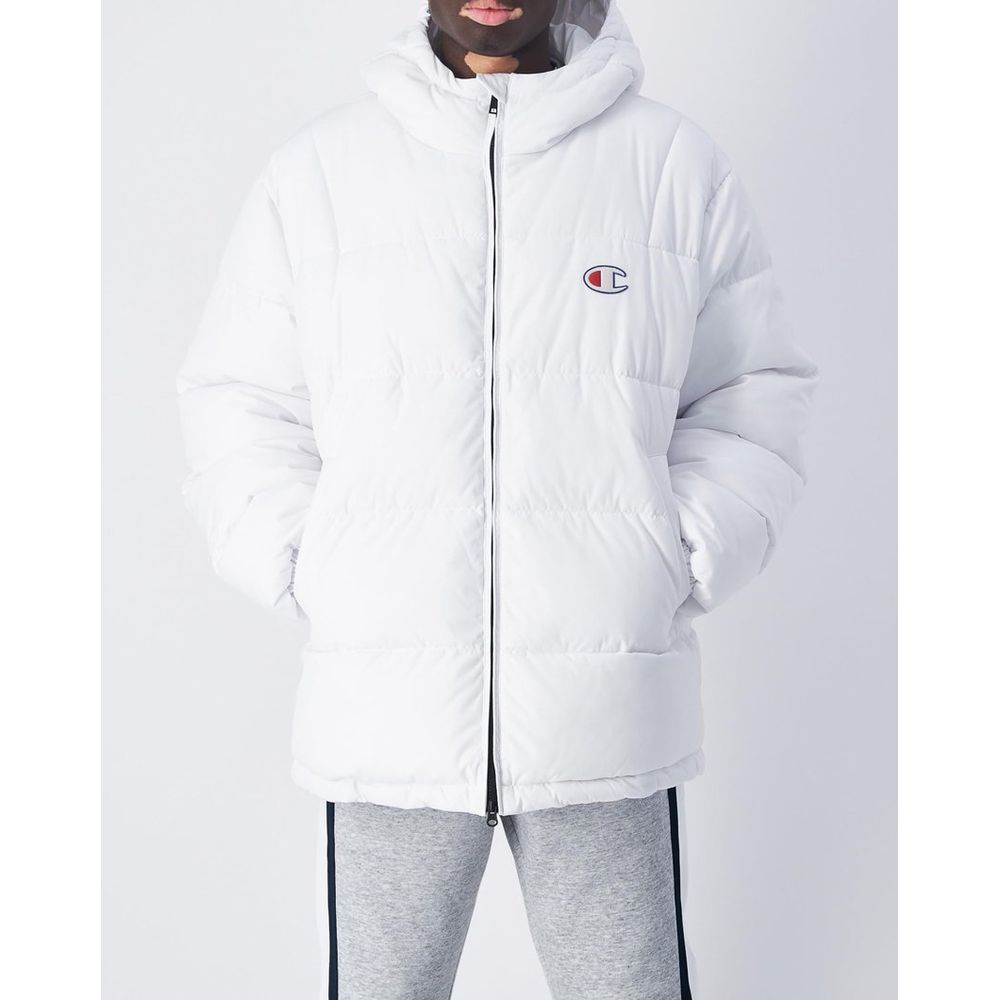 White Polyester Parka