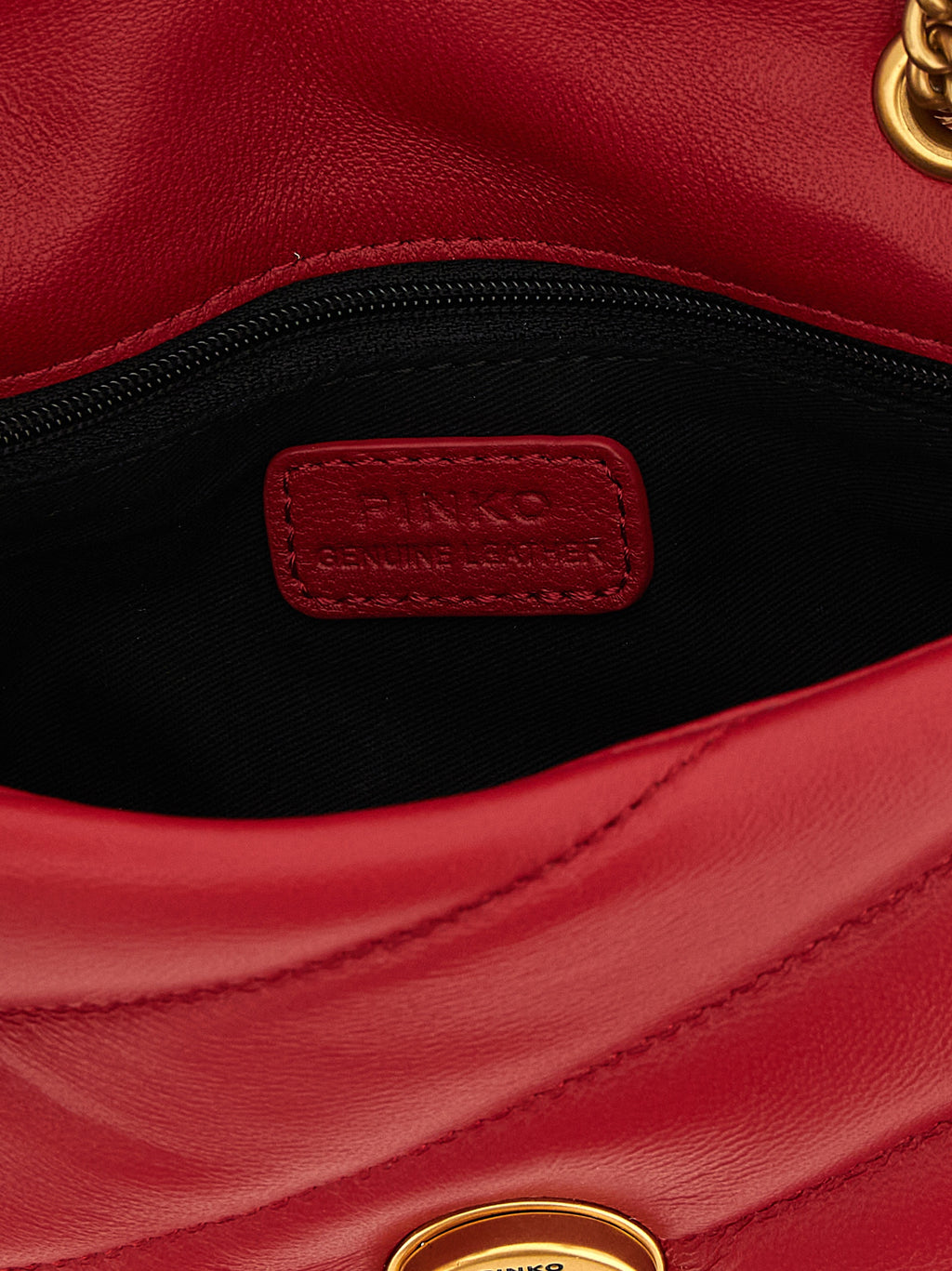 Red Lamb Leather Crossbody Bag