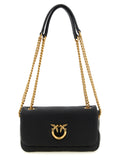 Black Lamb Leather Shoulder Bag