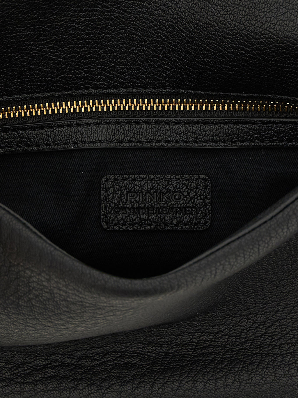 Black Lamb Leather Shoulder Bag