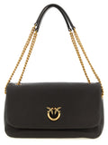 Brown Lamb Leather Shoulder Bag