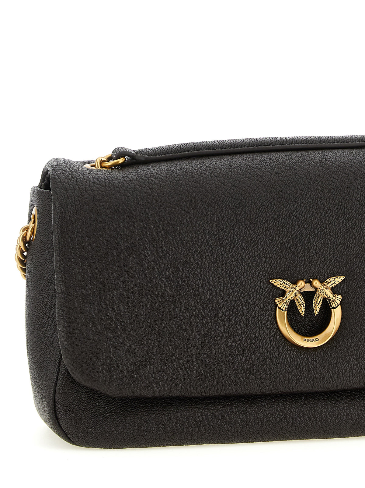 Brown Lamb Leather Shoulder Bag