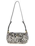 Beige Calfskin Shoulder Bag