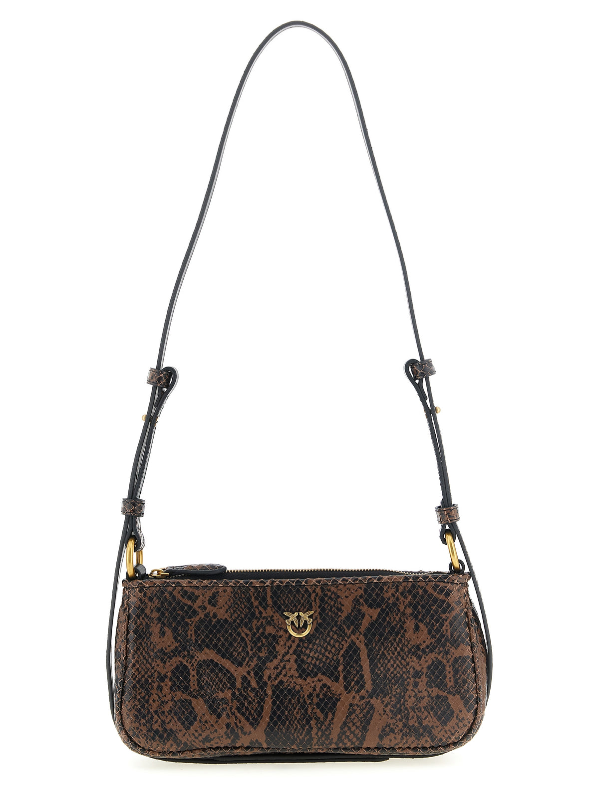 Brown Calfskin Shoulder Bag