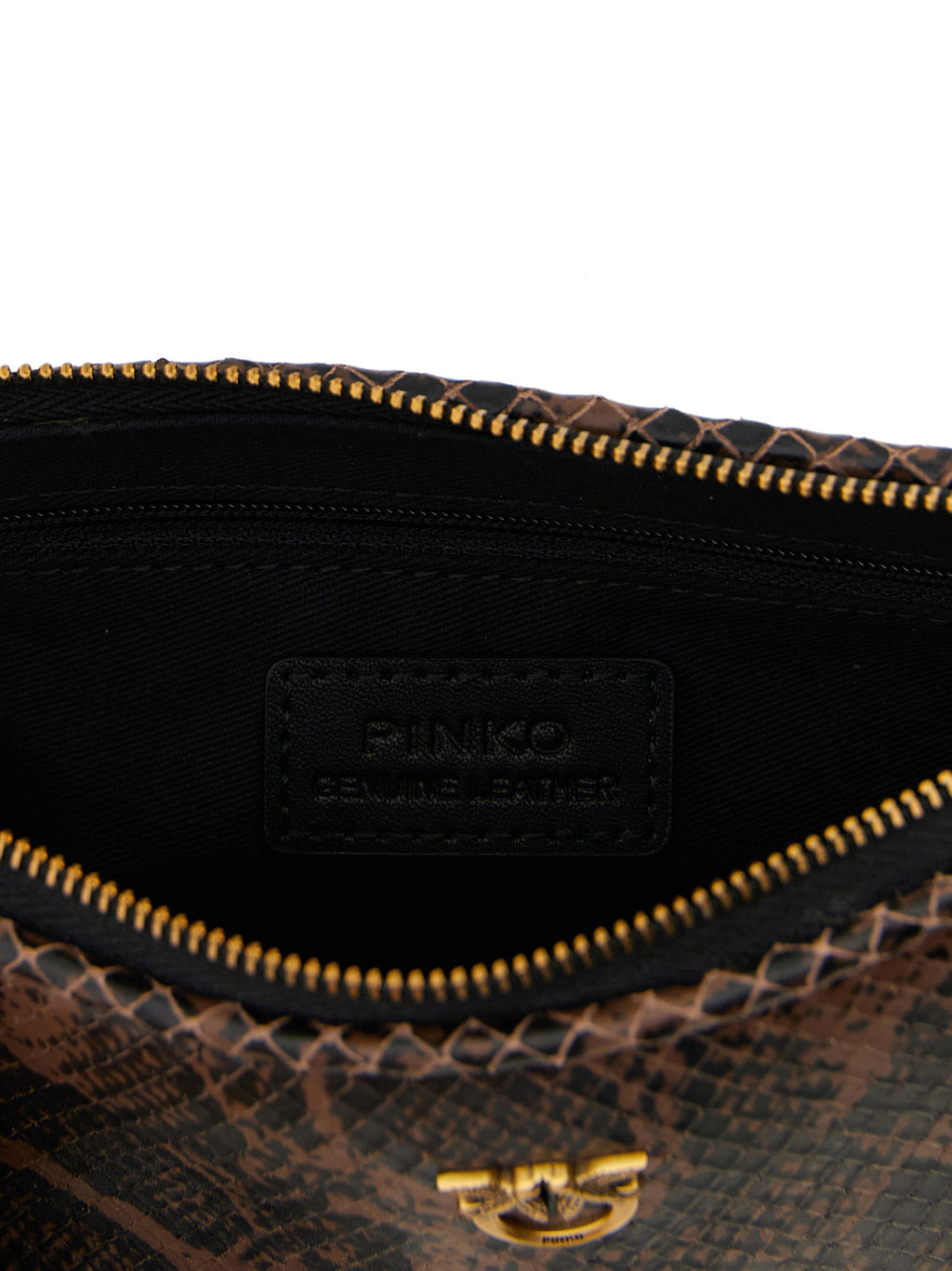 Brown Calfskin Shoulder Bag