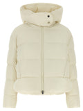 Beige Polyamide Full-Length Jacket