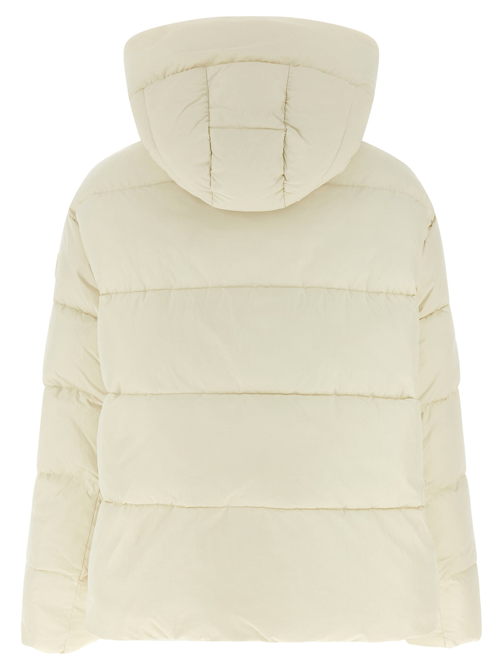 Beige Polyamide Full-Length Jacket