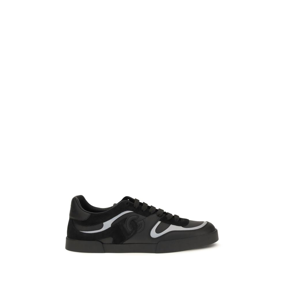 Black Calf Leather Bos Taurus Sneakers