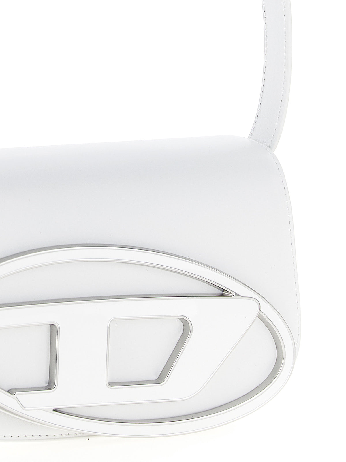 White Cowhide Shoulder Bag