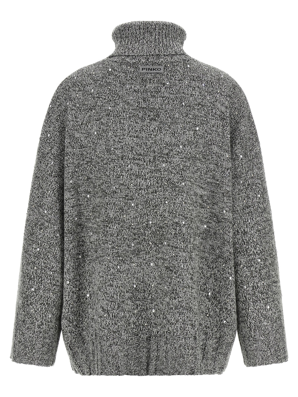 Gray Polyester Cardigan