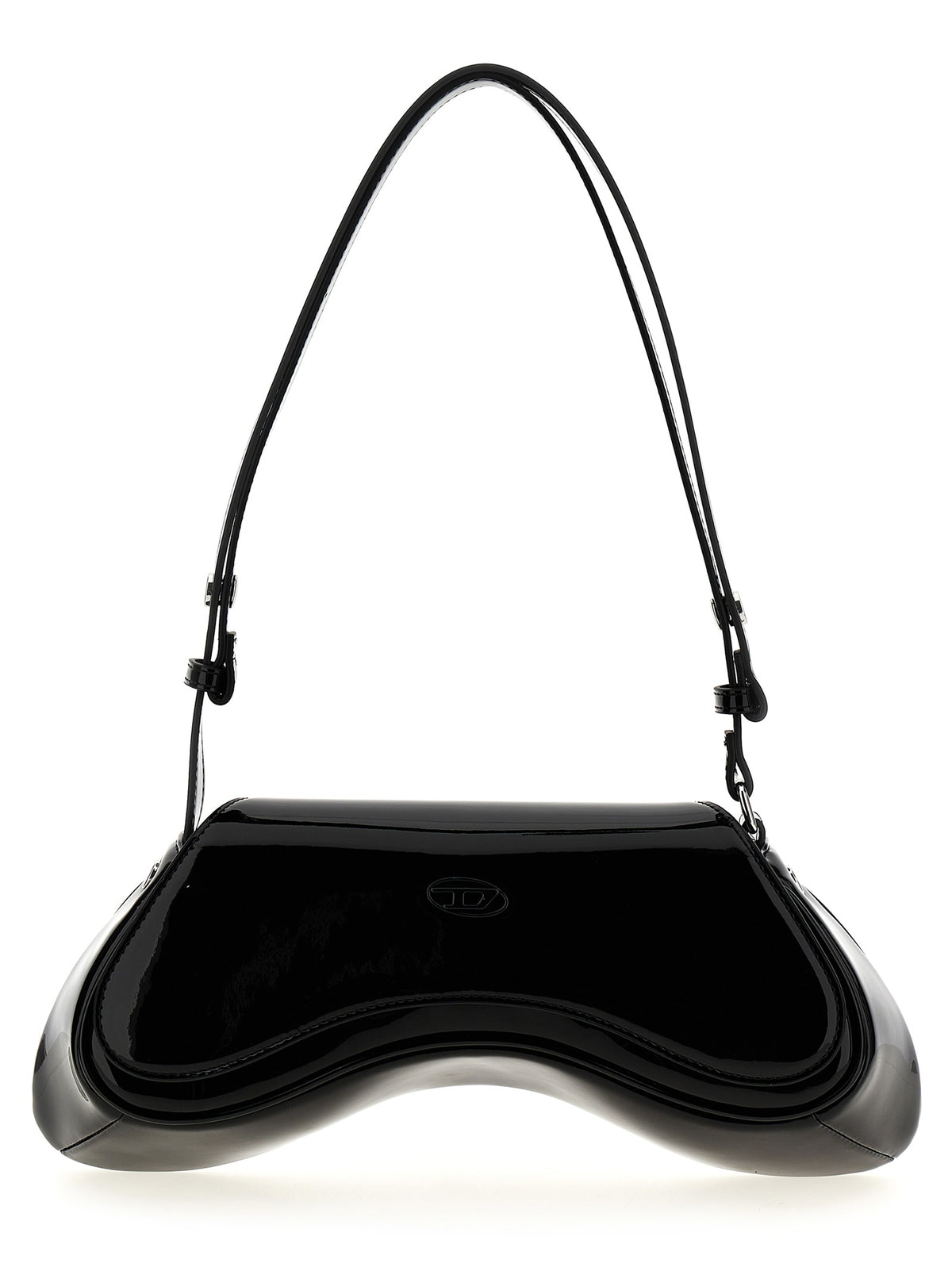 Black Polyethylene Shoulder Bag
