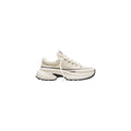 Black And White Textile Chunky Sneakers