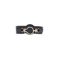 Black Polyethylene High-Waist Belt