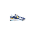 Blue Suede Leather Athletic Sneakers
