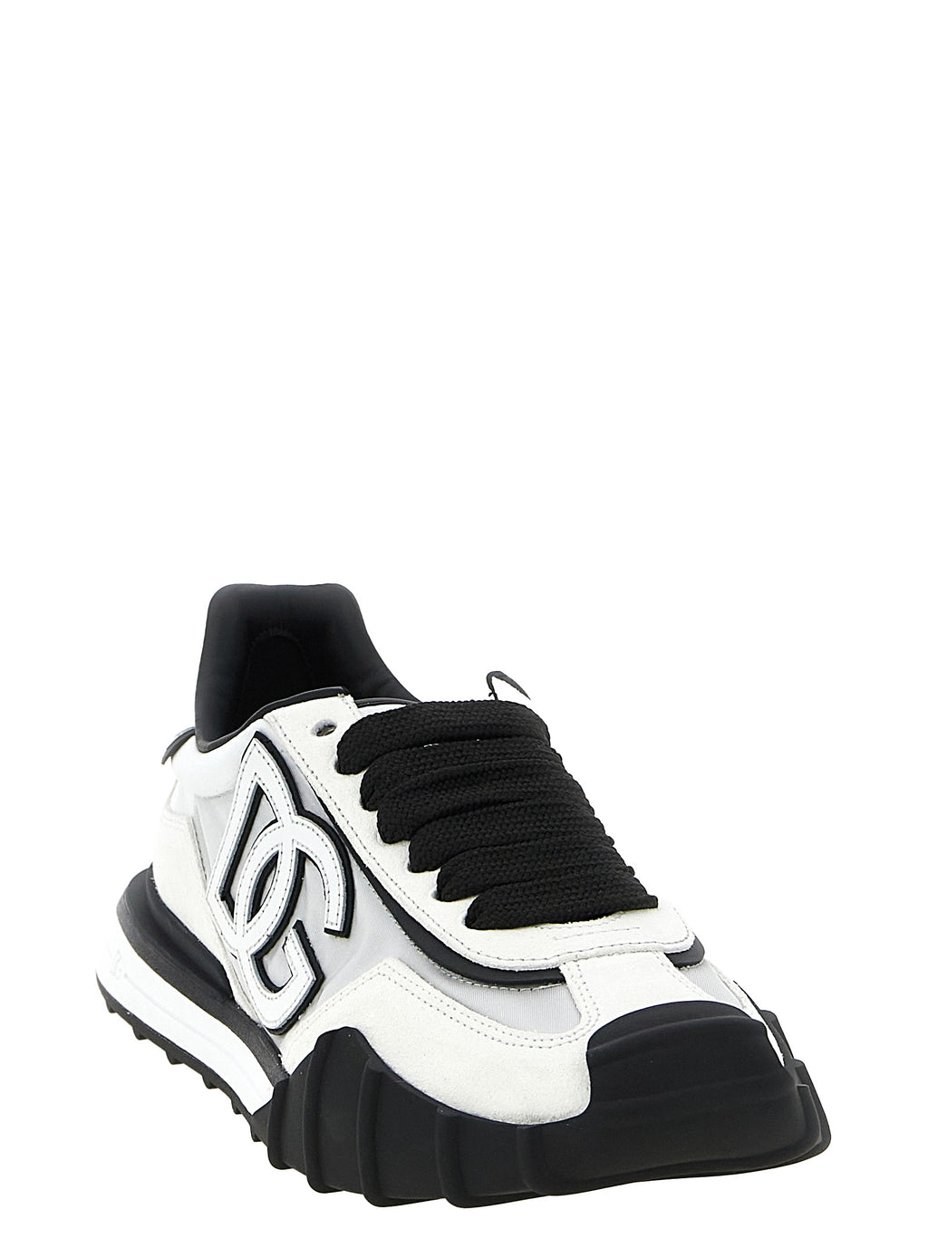 Bicolor Polyamide Athletic Sneakers