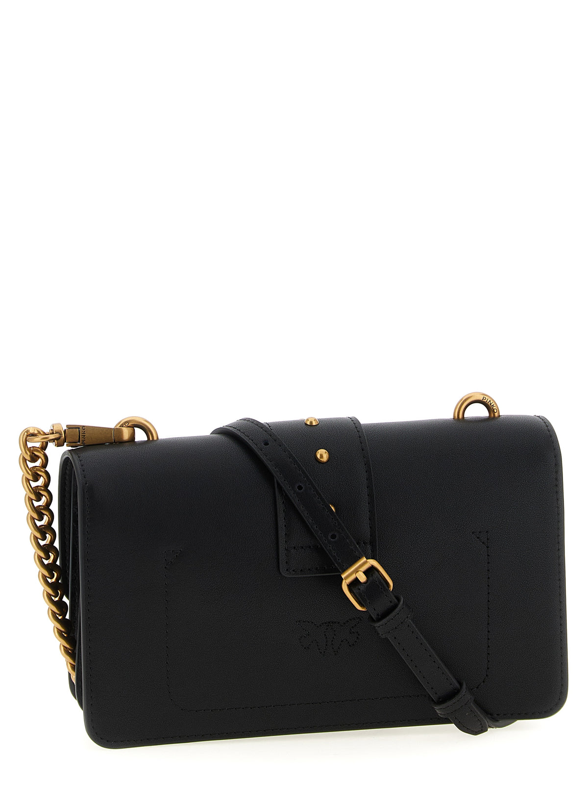 Black Calfskin Crossbody Bag