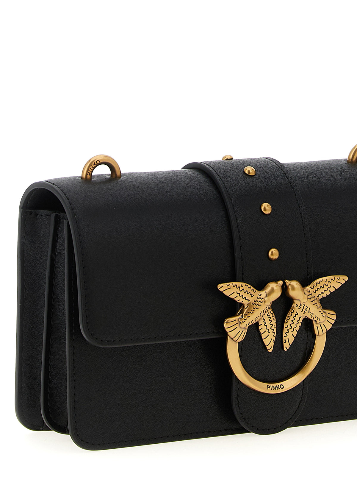 Black Calfskin Crossbody Bag