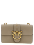 Gray Calfskin Crossbody Bag