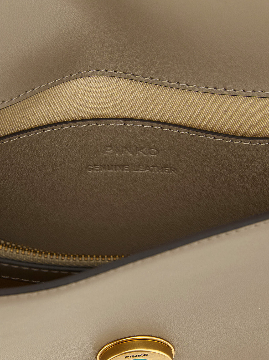Gray Calfskin Crossbody Bag