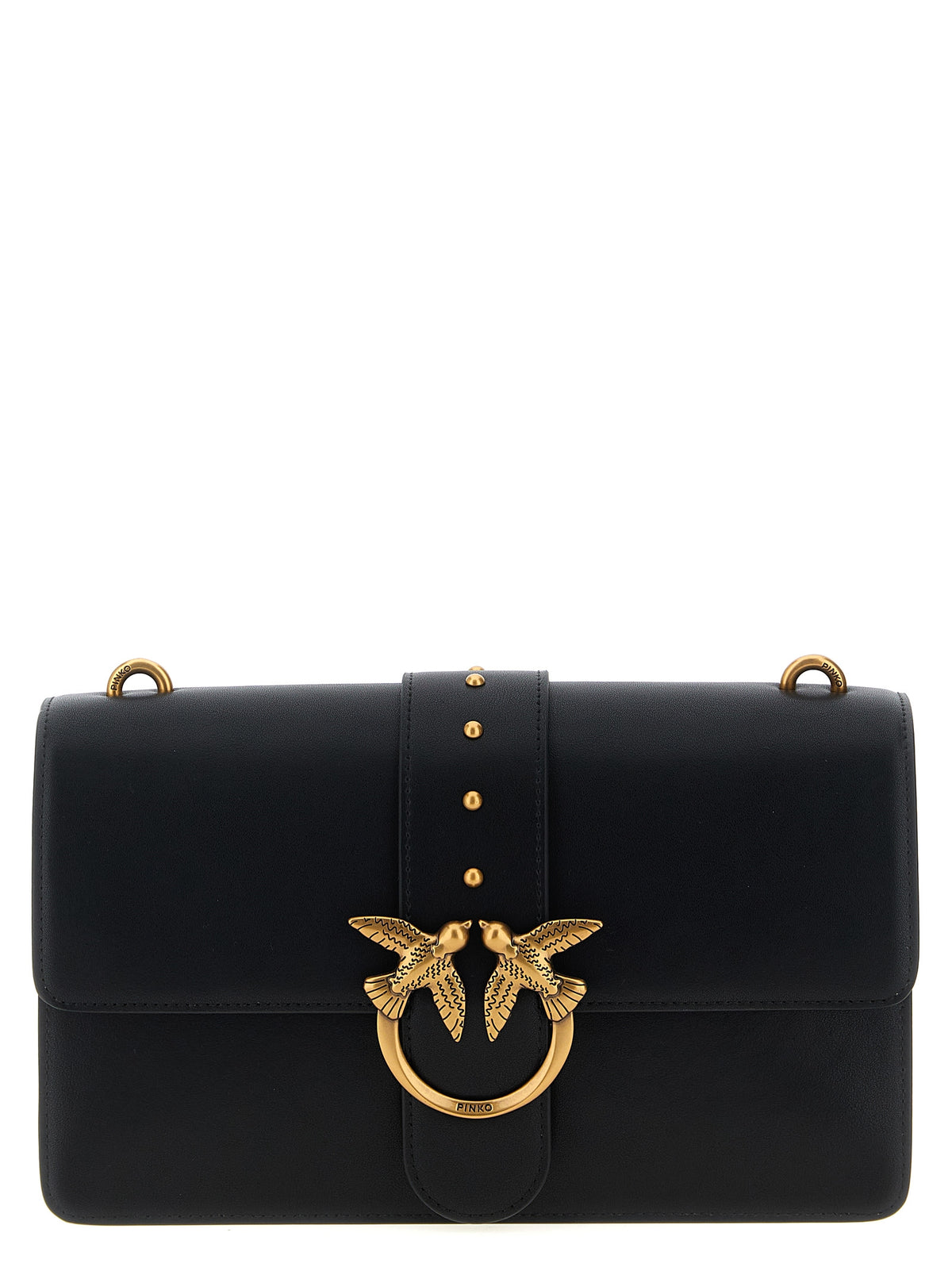 Black Goatskin Crossbody Bag