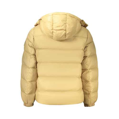 Beige Nylon Men Jacket