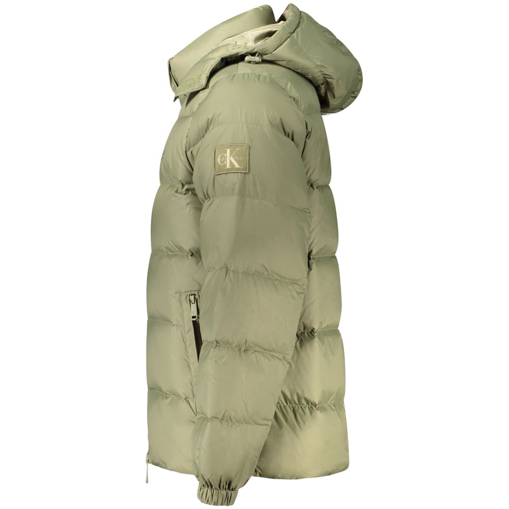 Green Nylon Men's Jacket