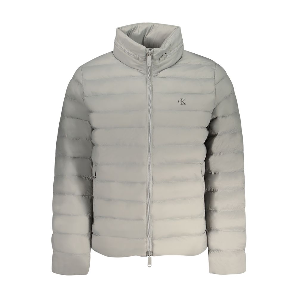 Gray Nylon Men's Jacket