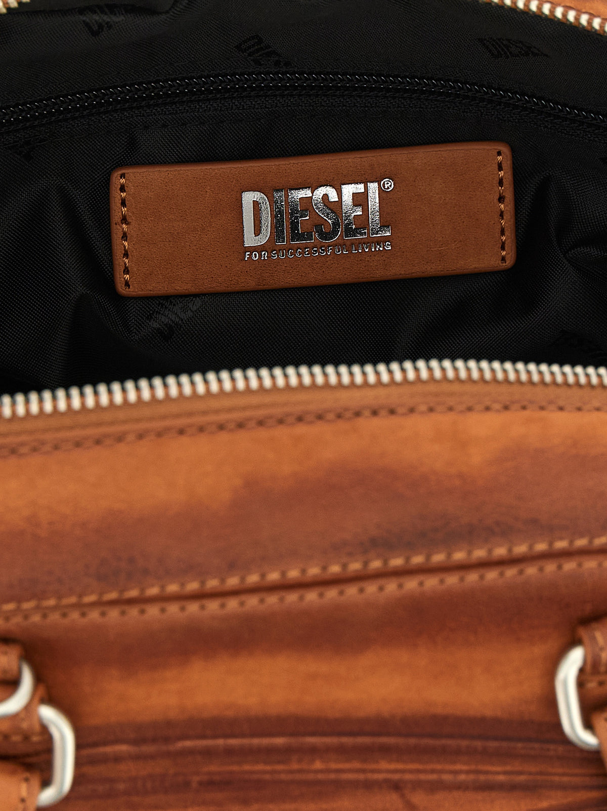 Brown Other Fibres Shoulder Bag