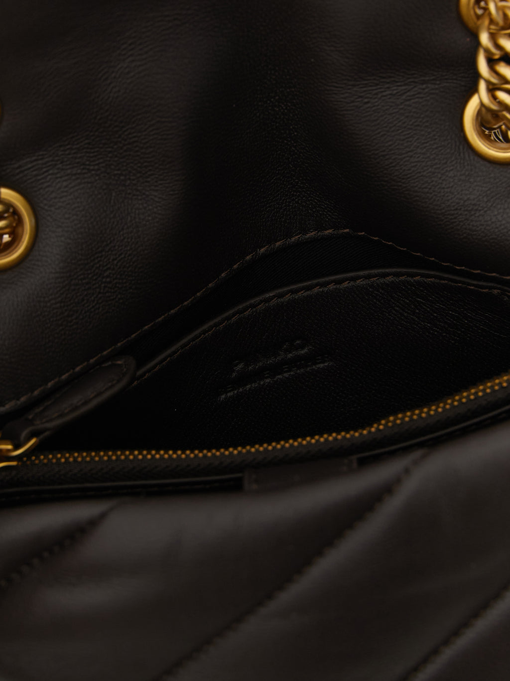 Black Lamb Leather Crossbody Bag
