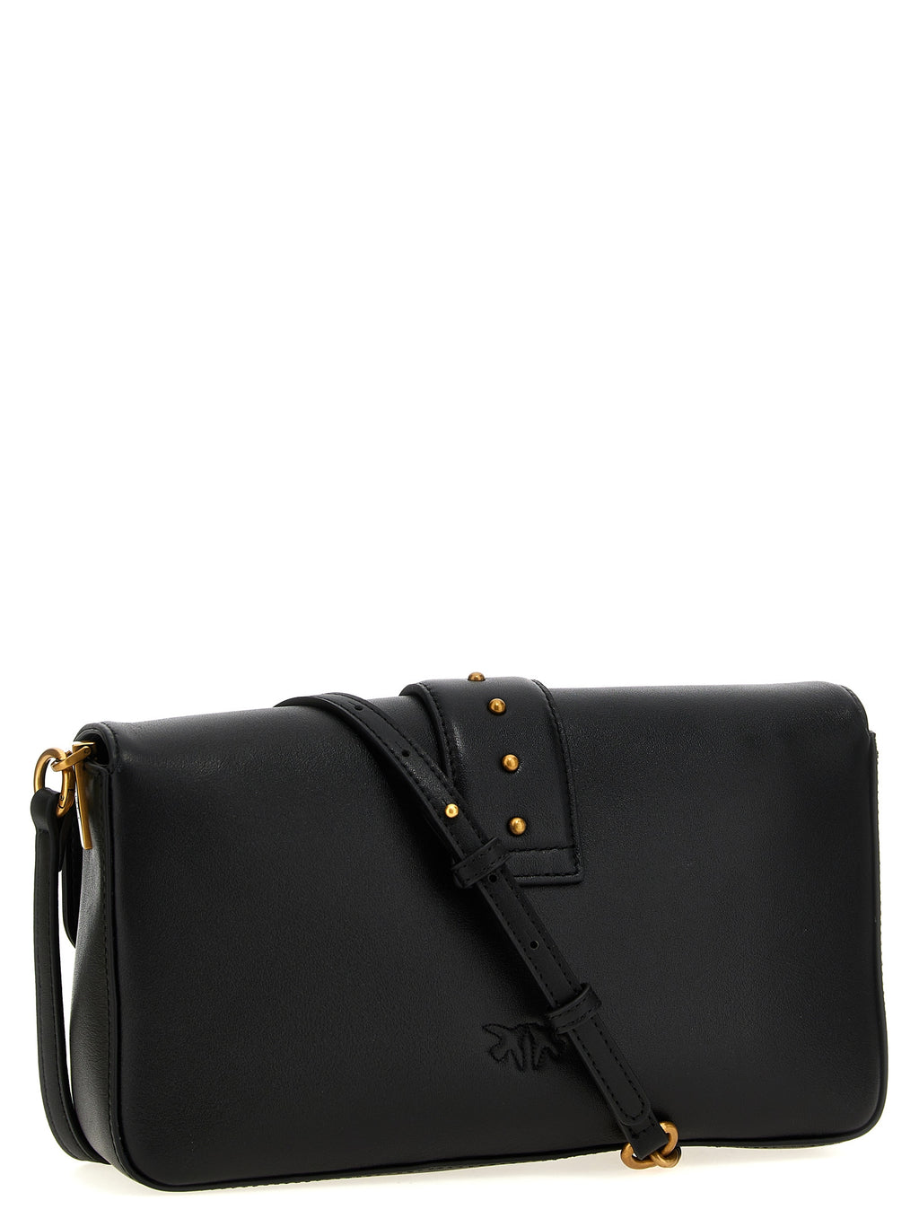 Black Calfskin Shoulder Bag