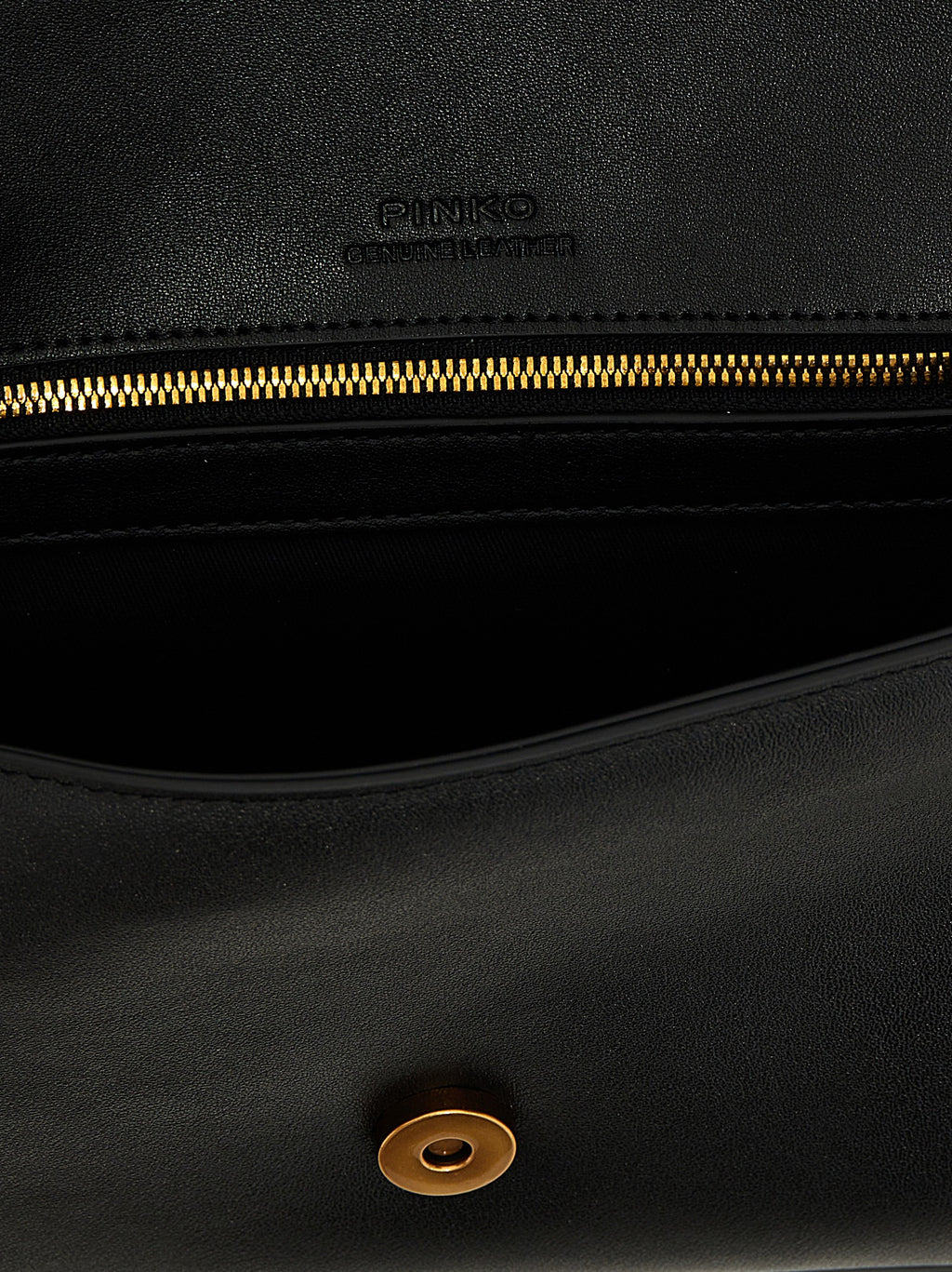 Black Calfskin Shoulder Bag