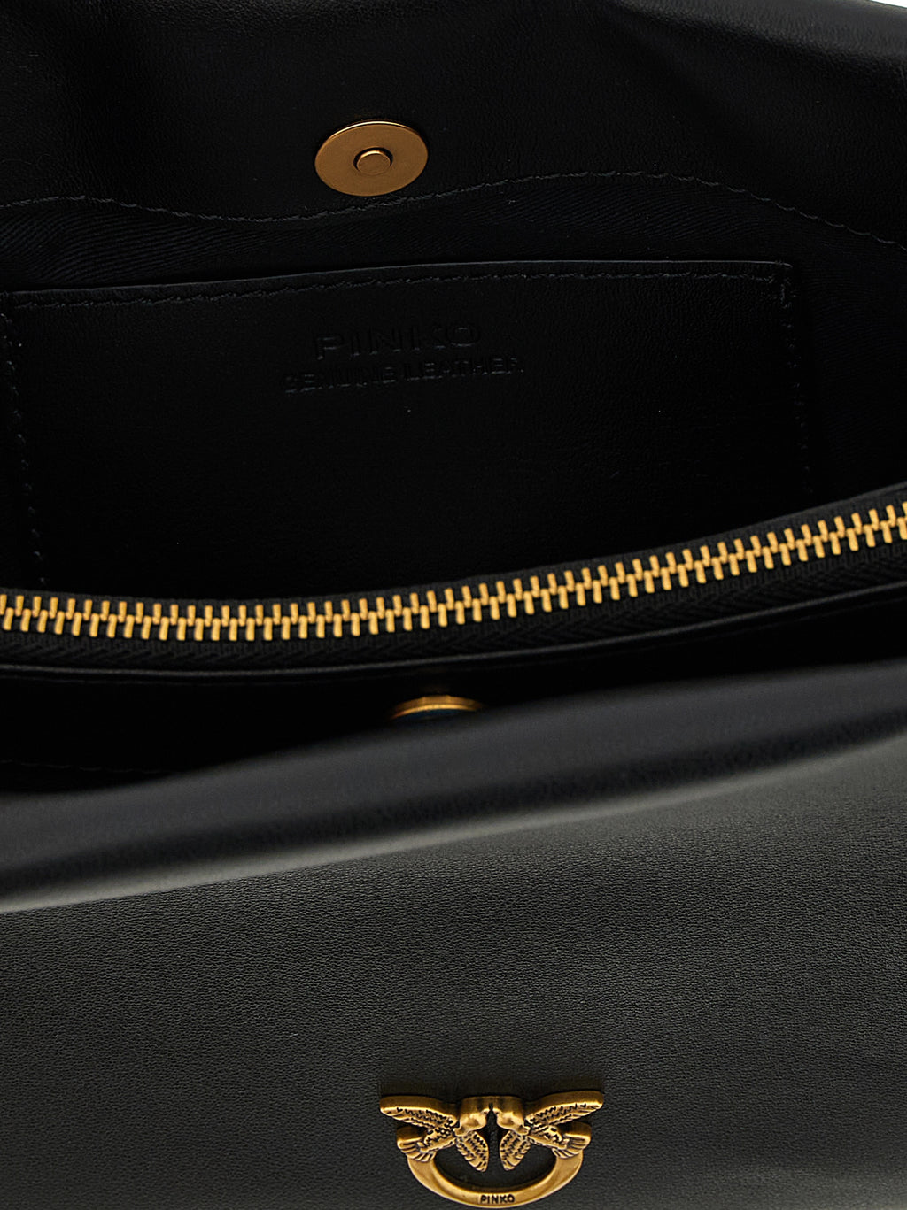 Black Calfskin Crossbody Bag