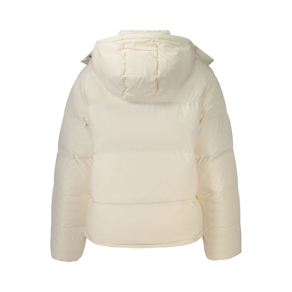 White Polyester Women's Jacket