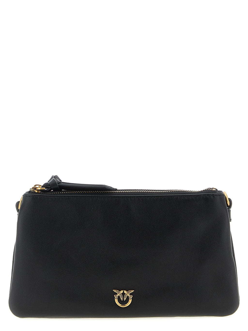 Black Calfskin Crossbody Bag