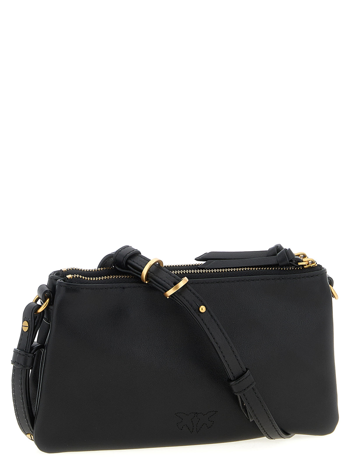 Black Calfskin Crossbody Bag