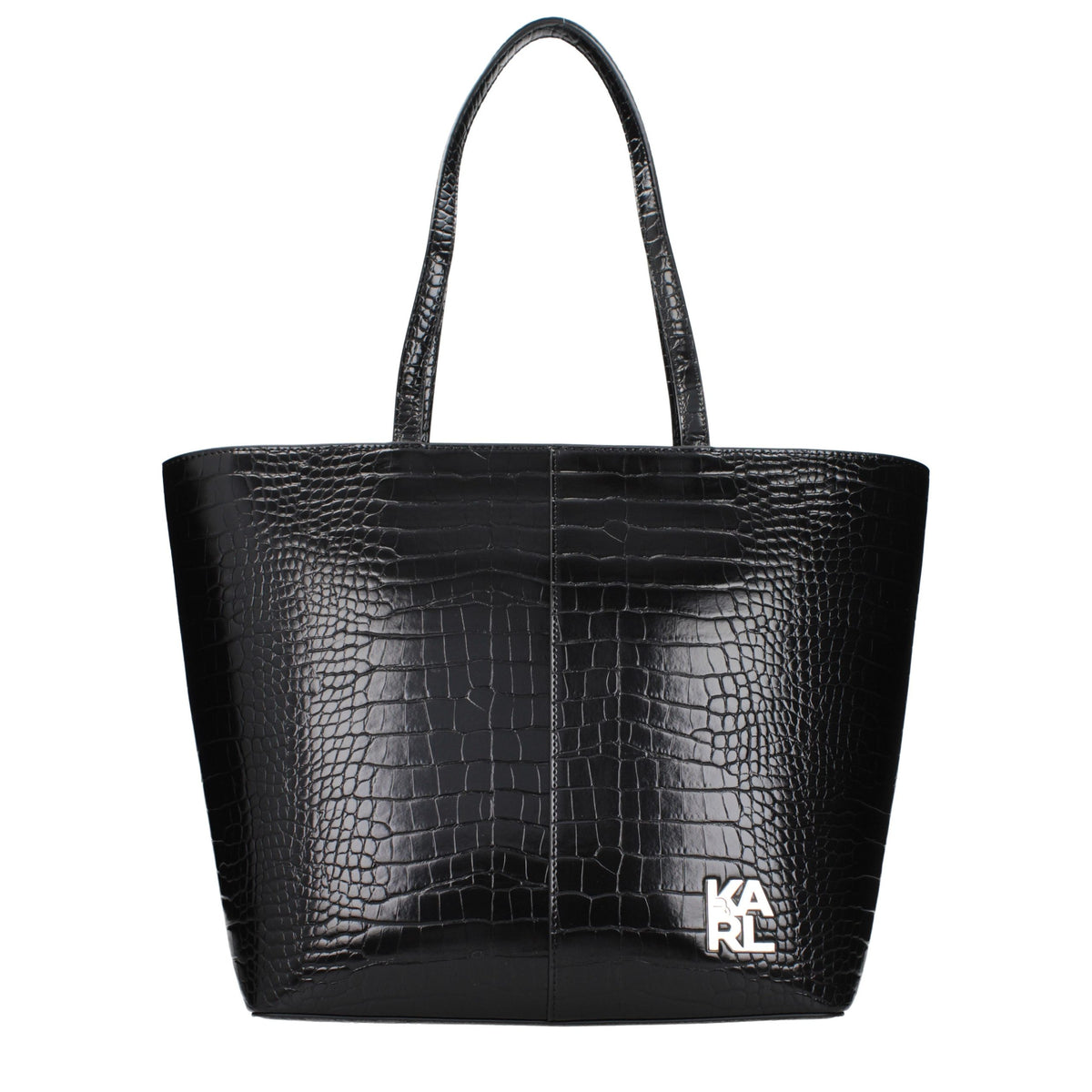 Black Polyethylene Shoulder Bag