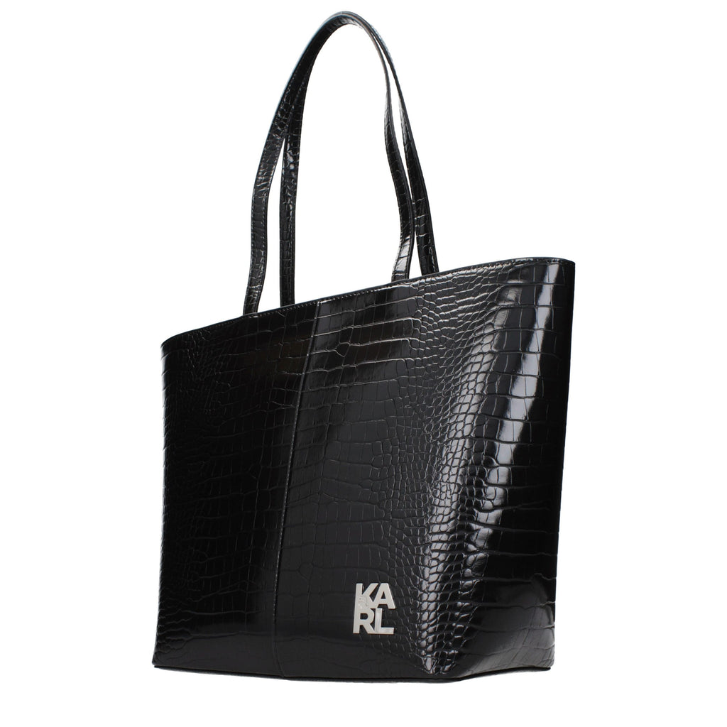 Black Polyethylene Shoulder Bag