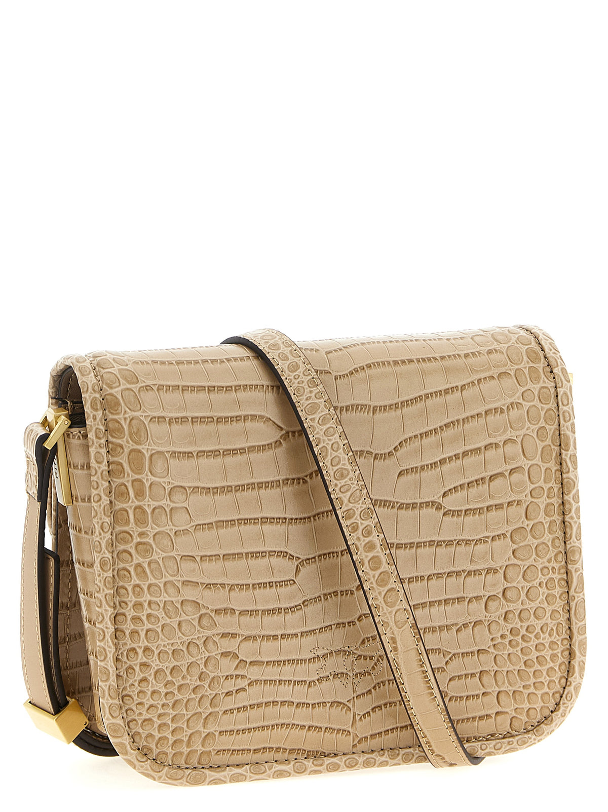 Beige Goatskin Shoulder Bag